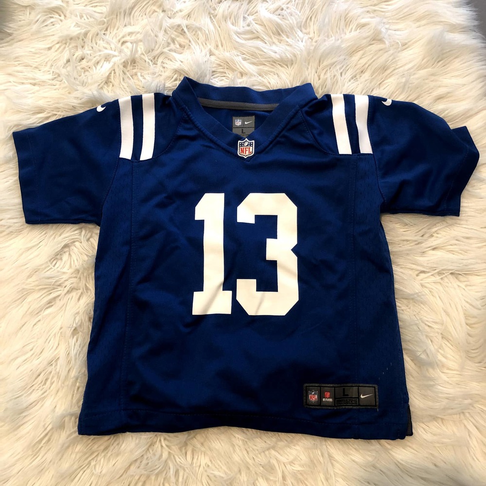 new nike onfield indianapolis colts jersey ty hilton 13 size kid's large